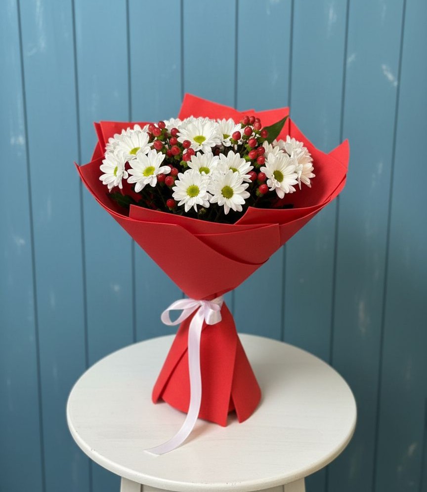 Букет цветов из: Хризантемы в Горячеводском