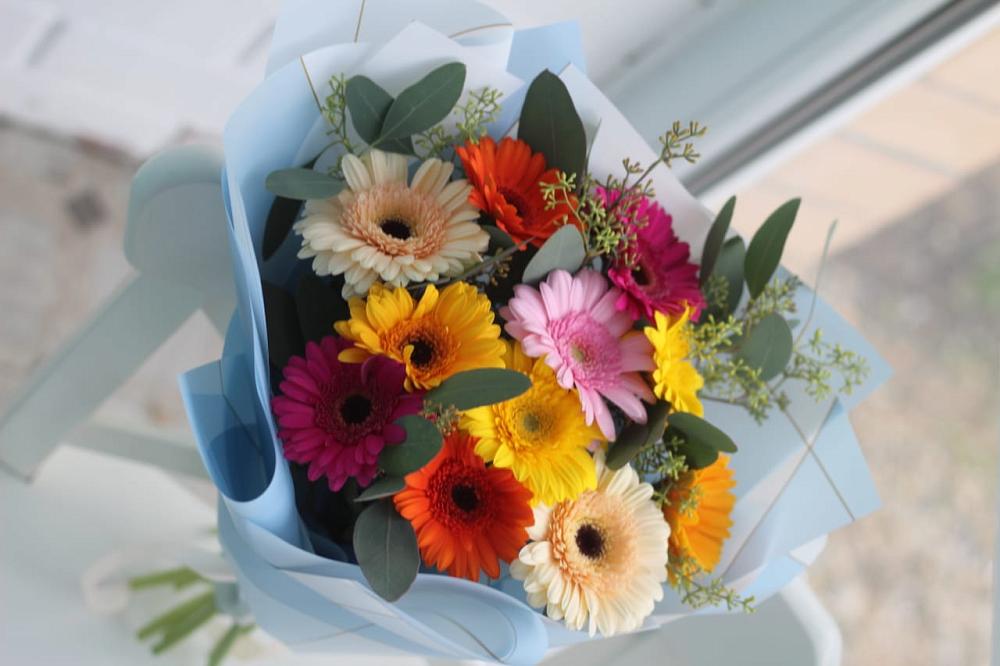 Букет цветов из: Герберы в Горячеводском