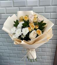 Букет цветов из:  Розы и Хризантемы в Горячеводском