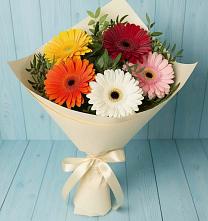 Букет цветов из:  Герберы в Горячеводском