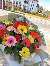 Букет цветов из:  Герберы #REPLACE_PRED# Горячеводском