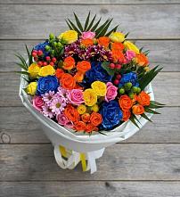 Букет цветов из:  Розы и Хризантемы в Горячеводском