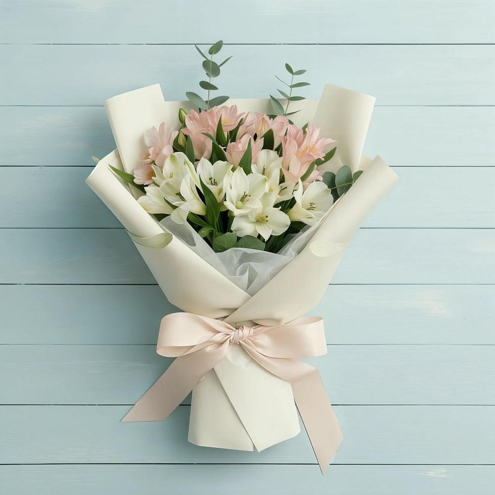 Букет цветов из: Альстромерии в Горячеводском