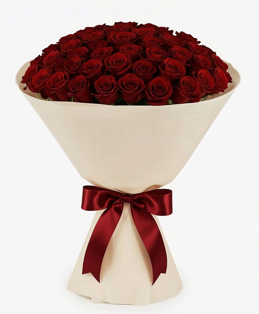 Букет 101 Бордовая роза Блэк Бакарра в Горячеводском