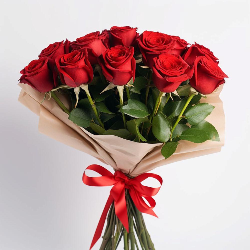 Букет 11 Красных роз Эдлесс Лав в Горячеводском