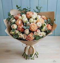 Букет цветов из:  Альстромерии и Розы в Горячеводском